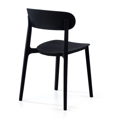 silla confidente negro moon plastico sin brazos 5