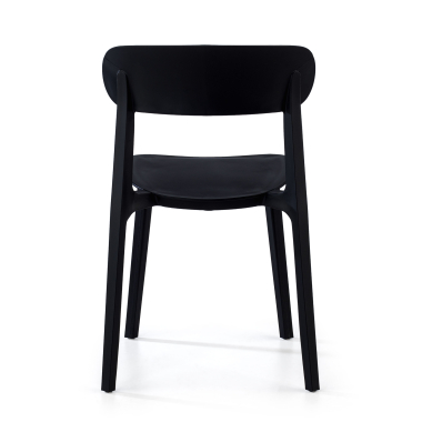 silla confidente negro moon plastico sin brazos 6
