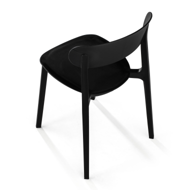silla confidente negro moon plastico sin brazos 7