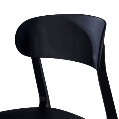 silla confidente negro moon plastico sin brazos 8