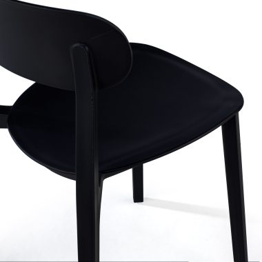 silla confidente negro moon plastico sin brazos 9