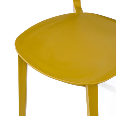 silla confidente mostaza moon plastico sin brazos 7