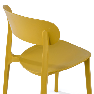 silla confidente mostaza moon plastico sin brazos 5