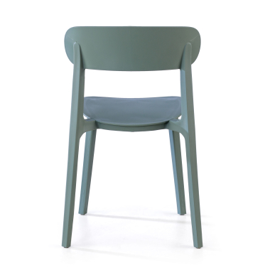 silla confidente verde moon plastico sin brazos 8