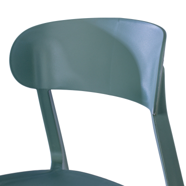 silla confidente verde moon plastico sin brazos 7