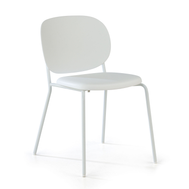 silla confidente blanco mila plastico sin brazos 1