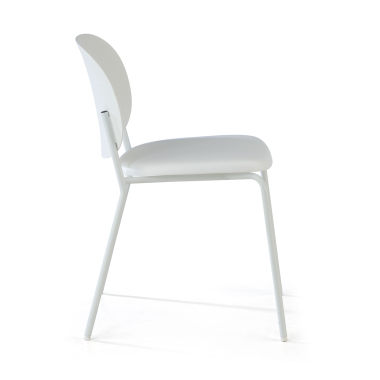 silla confidente blanco mila plastico sin brazos 3