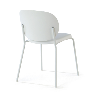 silla confidente blanco mila plastico sin brazos 6