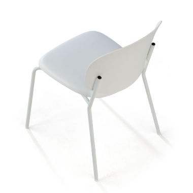 silla confidente blanco mila plastico sin brazos 8