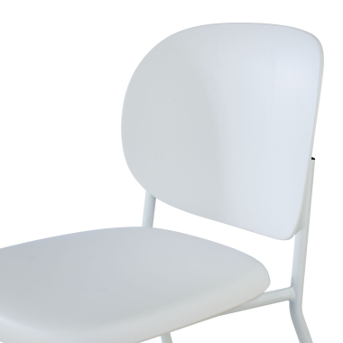 silla confidente blanco mila plastico sin brazos 5