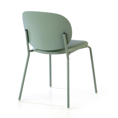 silla confidente verde mila plastico sin brazos 7