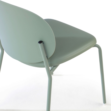 silla confidente verde mila plastico sin brazos 5