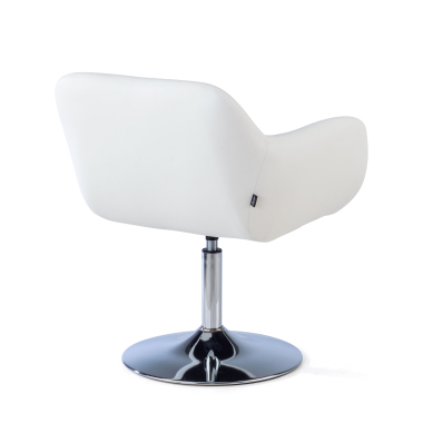 silla sala de espera blanco space piel sintetica brazos fijos 7