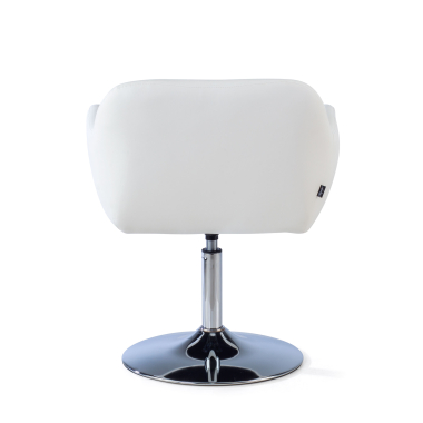 silla sala de espera blanco space piel sintetica brazos fijos 8