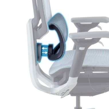 silla ergonomica azul valkyr malla brazos regulables 4d doble soporte lumbar reposacabezas 5