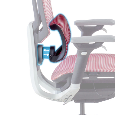 silla ergonomica rojo valkyr malla brazos regulables 4d doble soporte lumbar reposacabezas 5