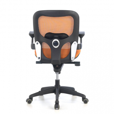 outlet silla de oficina naranja amira malla brazos moviles 7