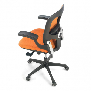 outlet silla de oficina naranja amira malla brazos moviles 8