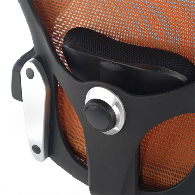 outlet silla de oficina naranja amira malla brazos moviles 6