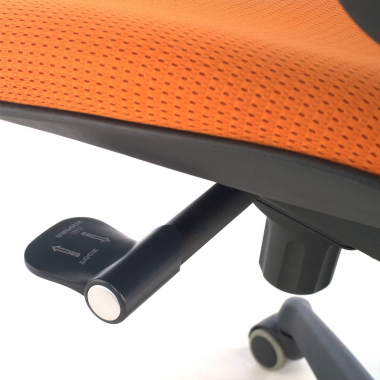 outlet silla de oficina naranja amira malla brazos moviles 5