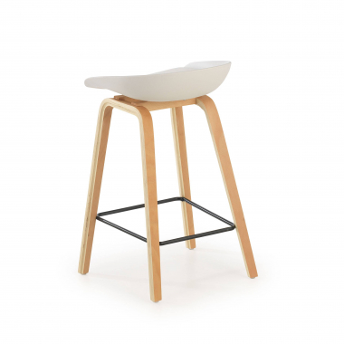 outlet silla de oficina blanco helsinki piel sintetica sin brazos 4