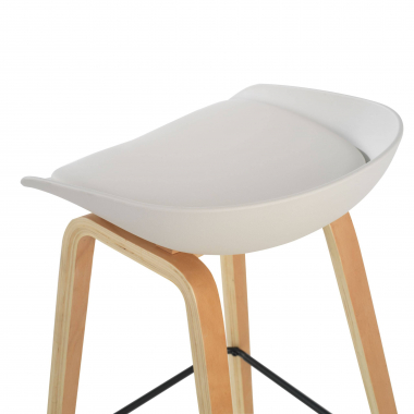 outlet silla de oficina blanco helsinki piel sintetica sin brazos 3