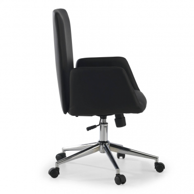 outlet silla de oficina negro bridget tela brazos fijos 4