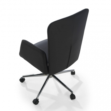 outlet silla de oficina negro bridget tela brazos fijos 7