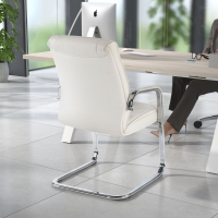Sillón Confidente Atlanta Patín, Piel genuina 210876 - (Outlet)