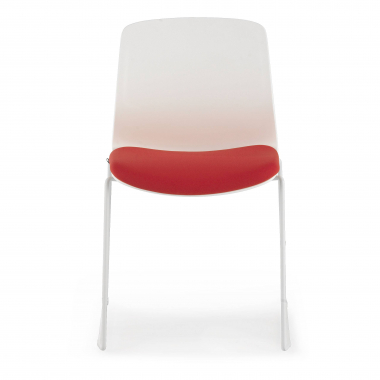 outlet silla de oficina rojo swing tela sin brazos 4