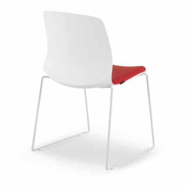outlet silla de oficina rojo swing tela sin brazos 6