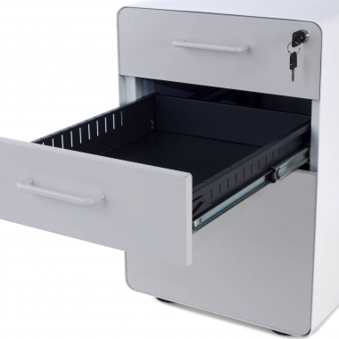 outlet silla de oficina blanco gris zole 5