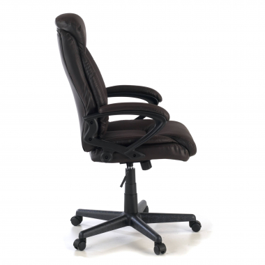 outlet silla de oficina marron denis piel sintetica brazos fijos 8