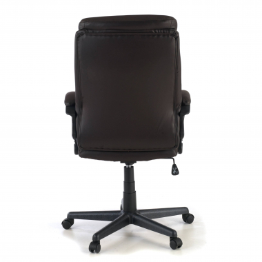 outlet silla de oficina marron denis piel sintetica brazos fijos 7