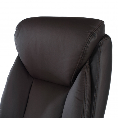 outlet silla de oficina marron denis piel sintetica brazos fijos 4