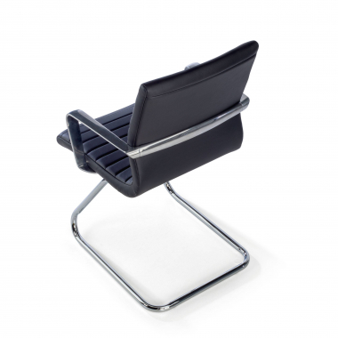 outlet silla de oficina negro class piel sintetica brazos fijos 9