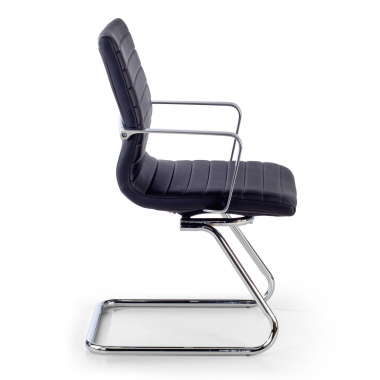 outlet silla de oficina negro class piel sintetica brazos fijos 6