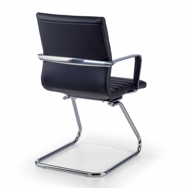outlet silla de oficina negro class piel sintetica brazos fijos 7