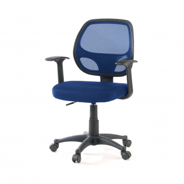 outlet silla de oficina azul one malla brazos fijos 8