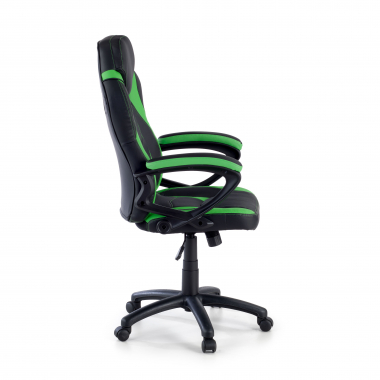 outlet silla de oficina verde drift piel sintetica brazos fijos 4