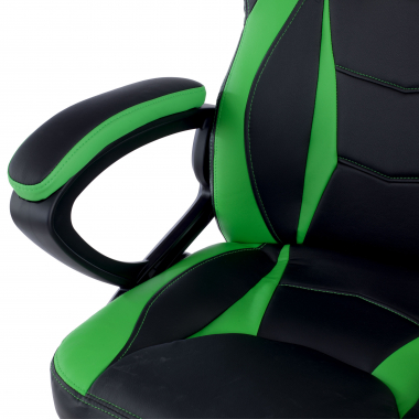 outlet silla de oficina verde drift piel sintetica brazos fijos 6