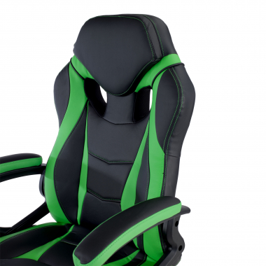 outlet silla de oficina verde drift piel sintetica brazos fijos 5