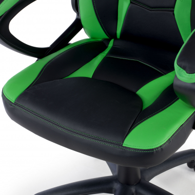 outlet silla de oficina verde drift piel sintetica brazos fijos 8