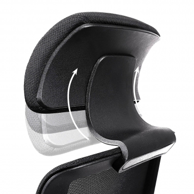 outlet silla de oficina negro belinda malla brazos moviles 8