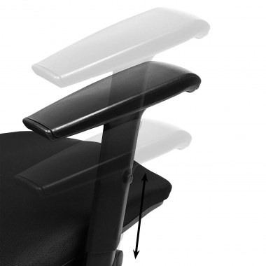 outlet silla de oficina negro belinda malla brazos moviles 9