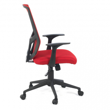 outlet silla de oficina rojo archer malla brazos fijos 6