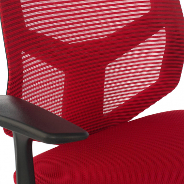 outlet silla de oficina rojo archer malla brazos fijos 8