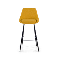 Taburete Tapizado Giselle, Ergonómico y Estructura Negra 210938 - (Outlet)