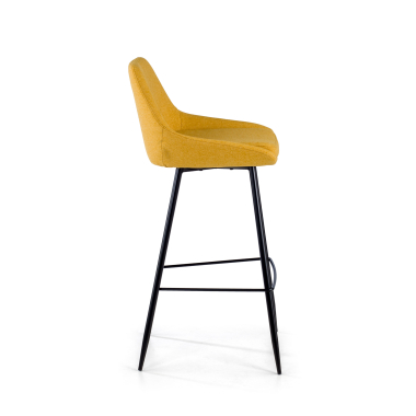 outlet silla de oficina amarillo giselle tela brazos fijos 4