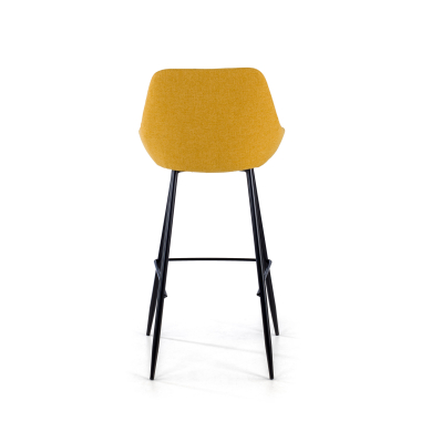 outlet silla de oficina amarillo giselle tela brazos fijos 6